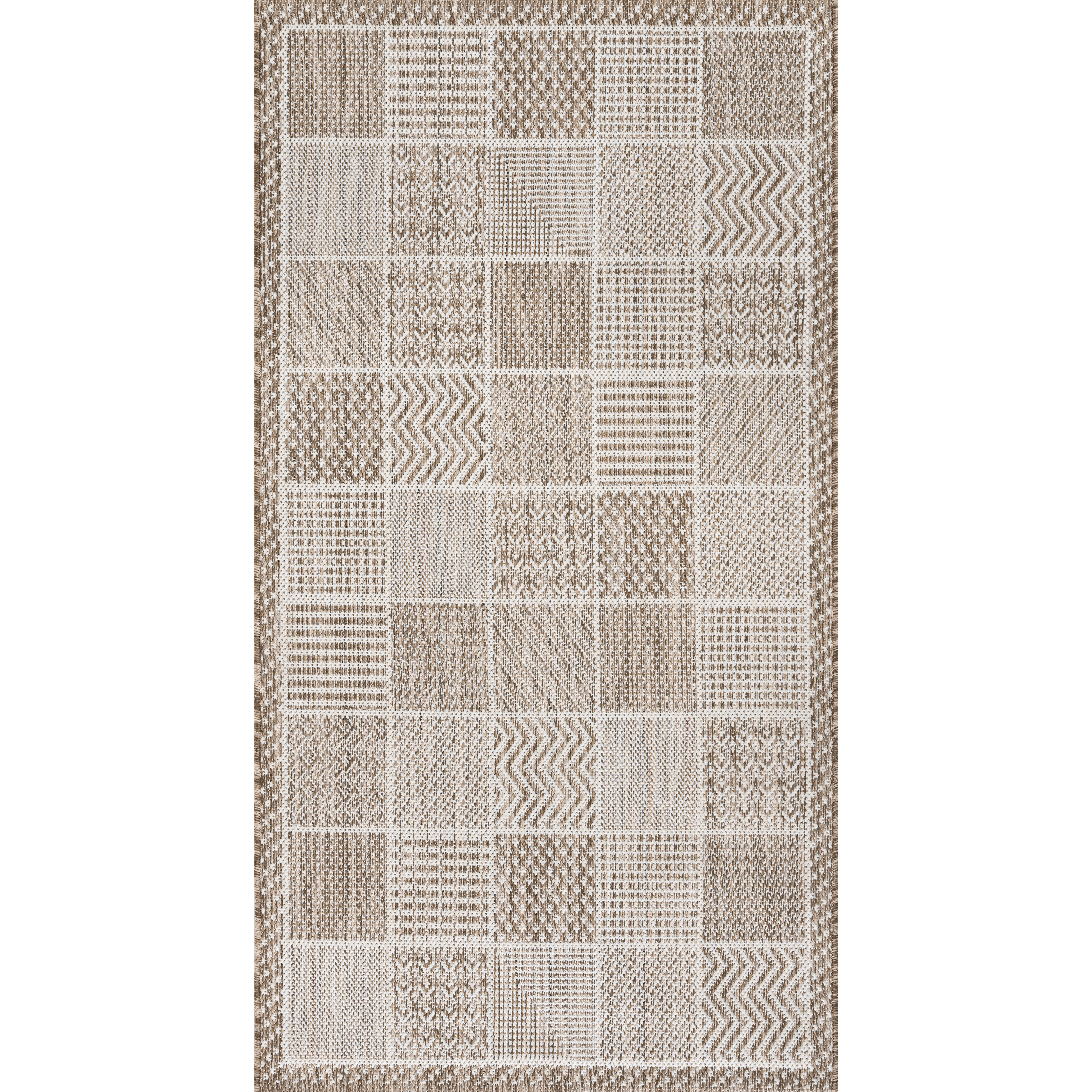 Изображение товара Ковер Paros 0.8x1.5 дизайн A946A бежевый из искусственного джута