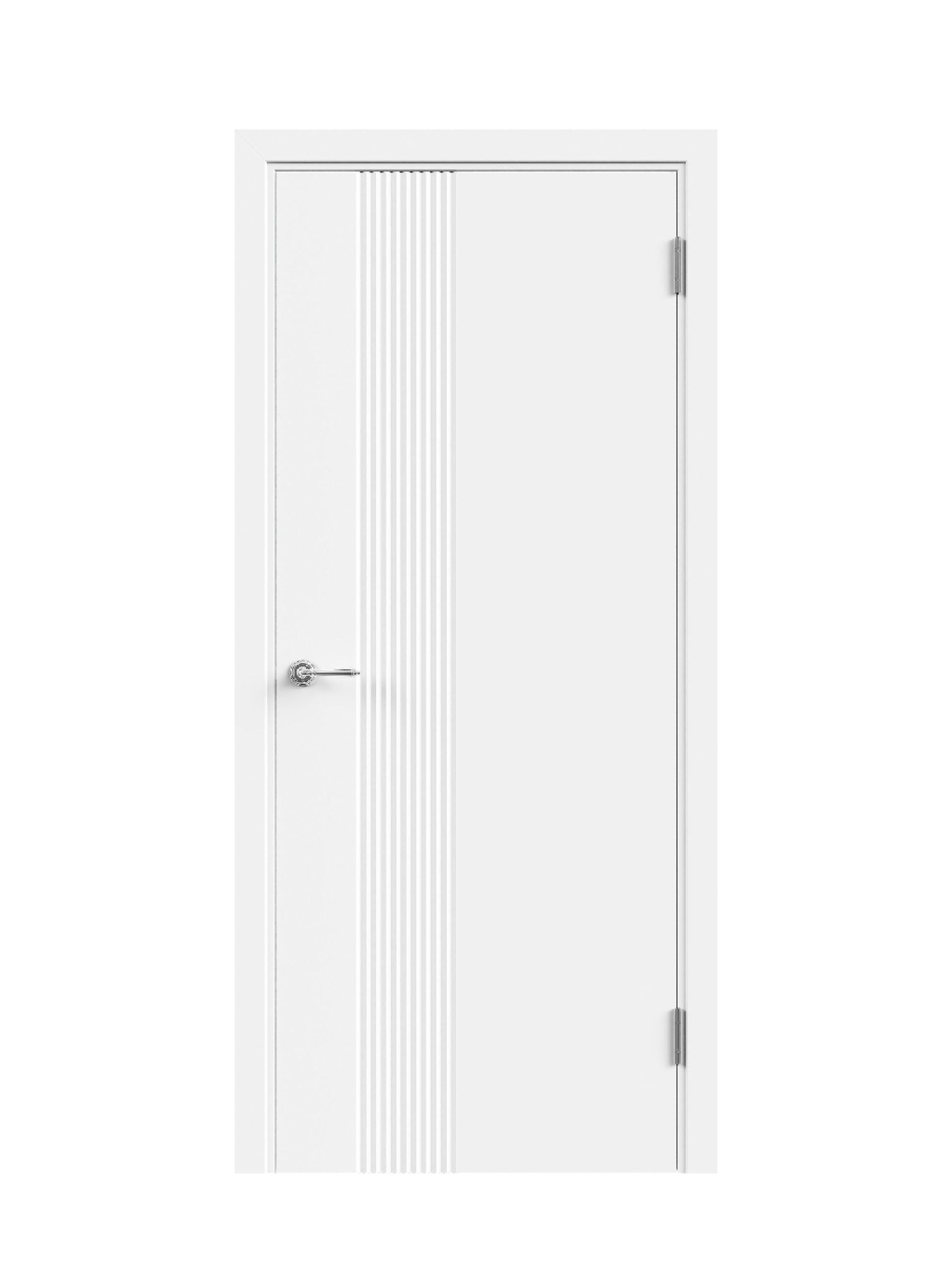 Изображение товара Дверное полотно Вега VellDoris глухое 800х2300 белое без врезки треугольник