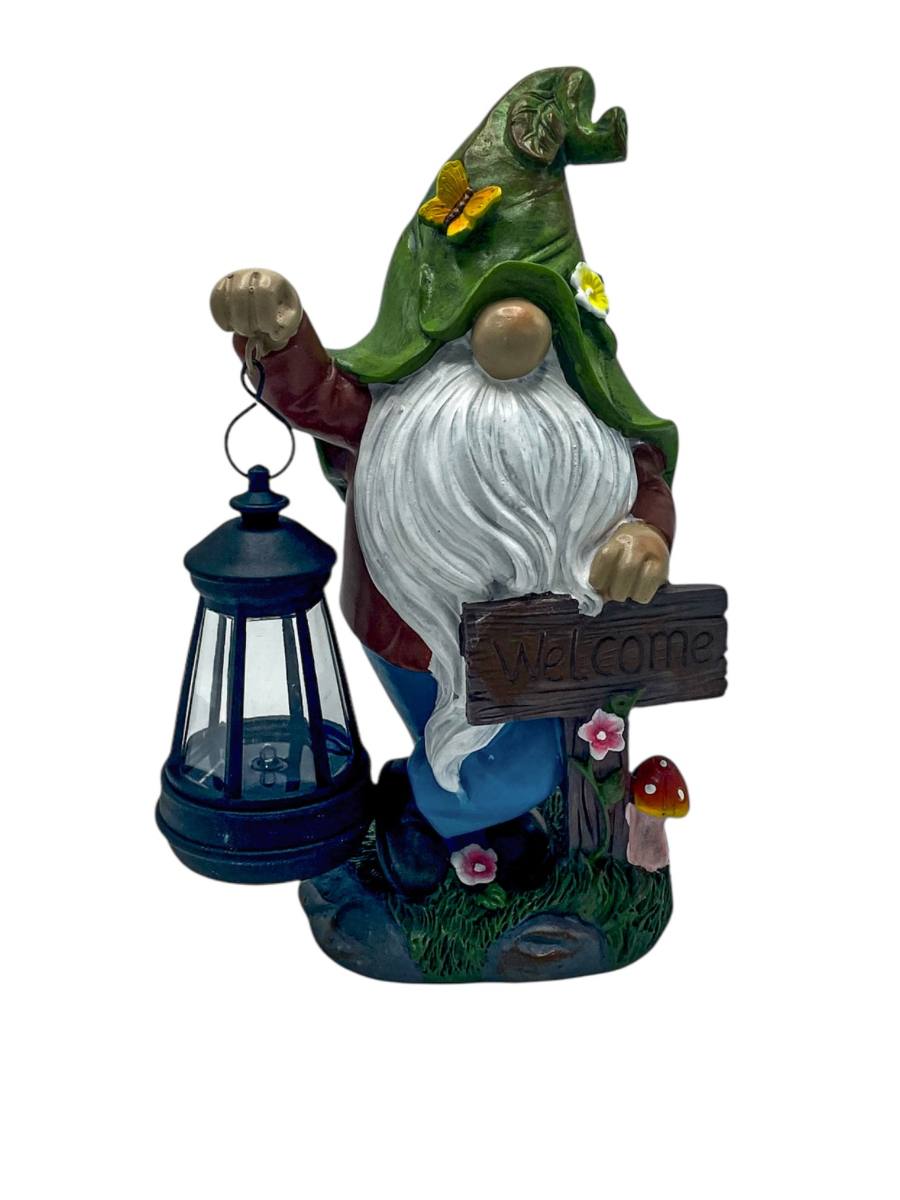 Изображение товара Светильник садовый на солнечной батарее "Гном с фонариком"