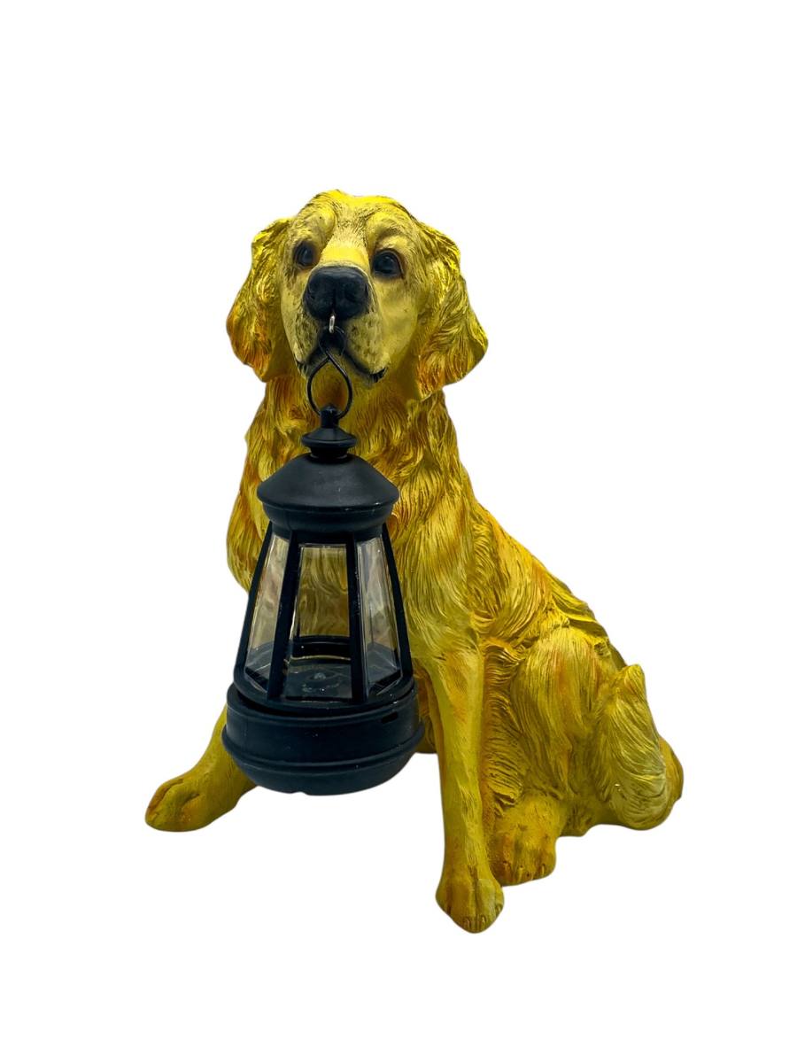 Изображение товара Светильник садовый на солнечной батарее "Собака ретривер"