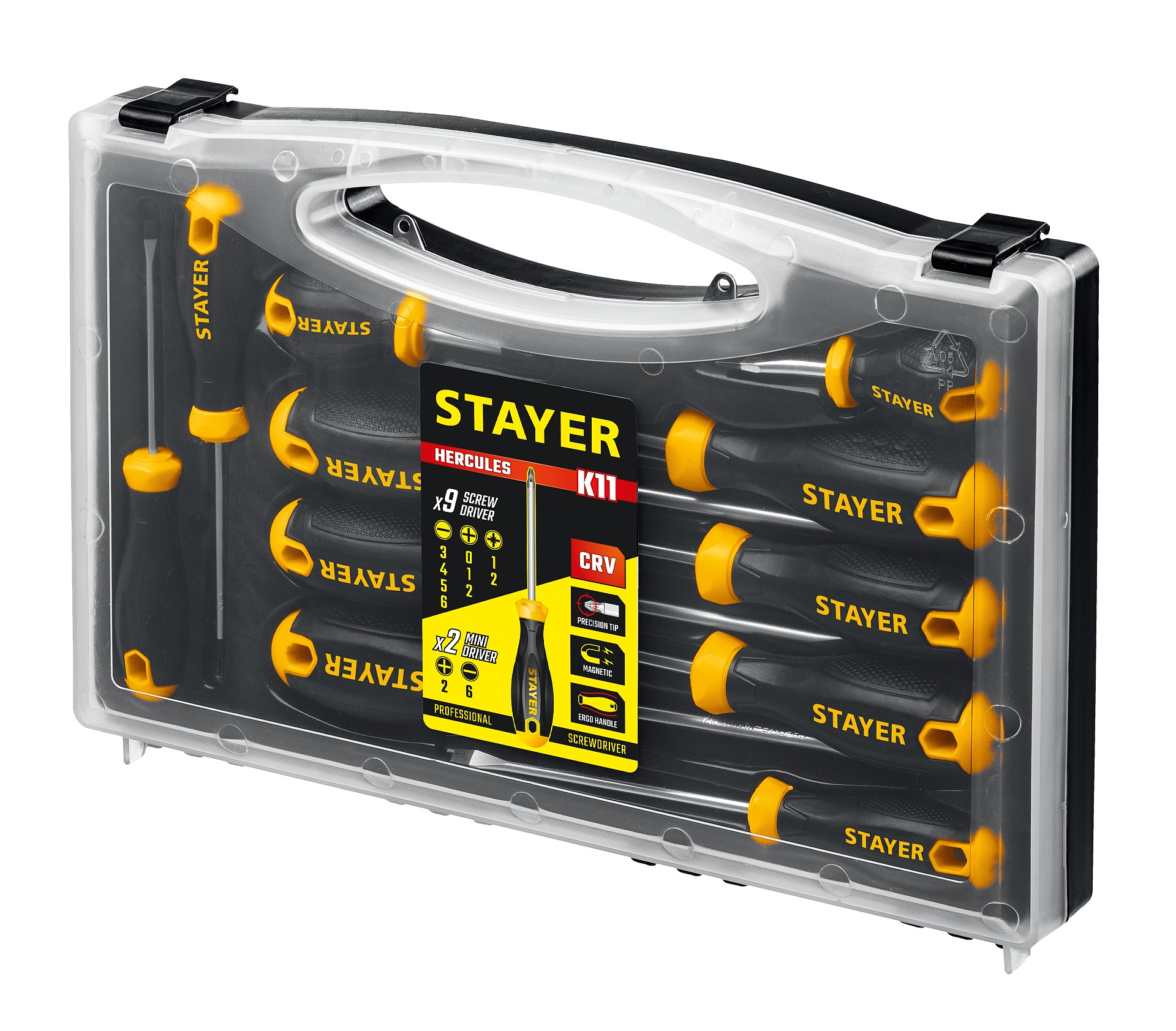 Изображение товара Набор отверток STAYER Hercules-K11 11 шт 25055-H11