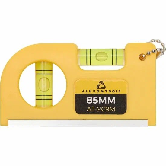 Изображение товара Мини-уровень строительный магнитный ALUKOMTOOLS 85 мм