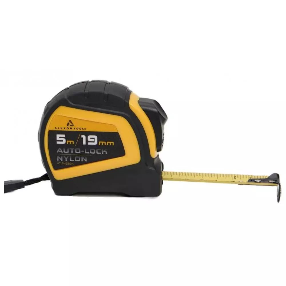 Изображение товара Рулетка измерительная ALUKOMTOOLS AUTOLOCK 5 м х 19 мм с магнитным зацепом