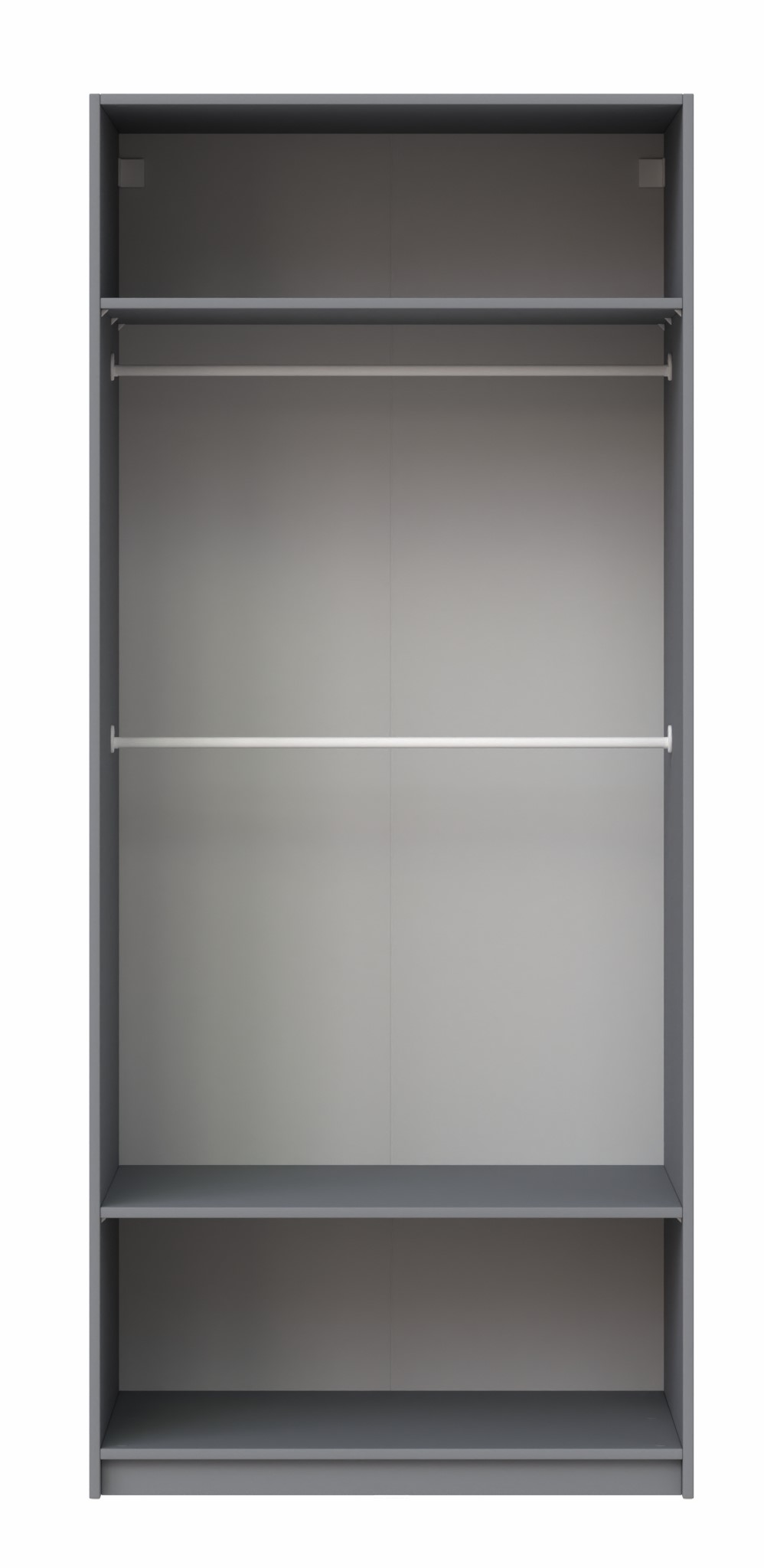 Изображение товара Стеллаж для гардеробной Макс 100х58х233 серый современный модульный