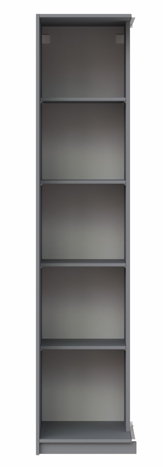 Изображение товара Стеллаж угловой для гардеробной Макс 50х58х233 серый современный модуль