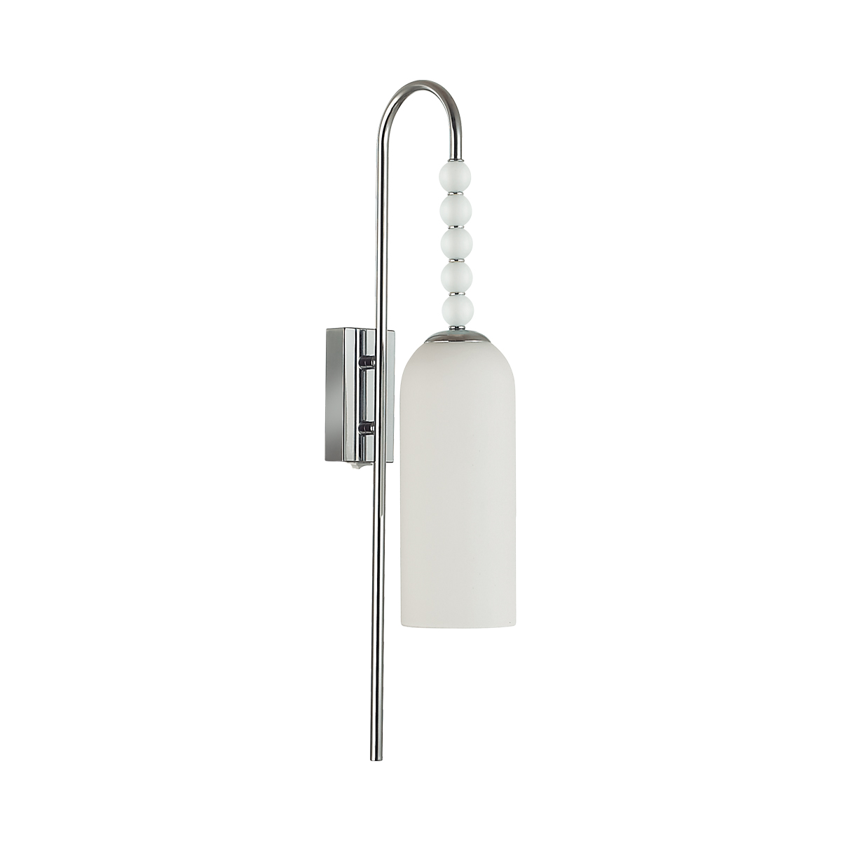 Изображение товара Бра Neoclassi E14 1х40W 220V Tracy металл стекло хром белый современное освещение