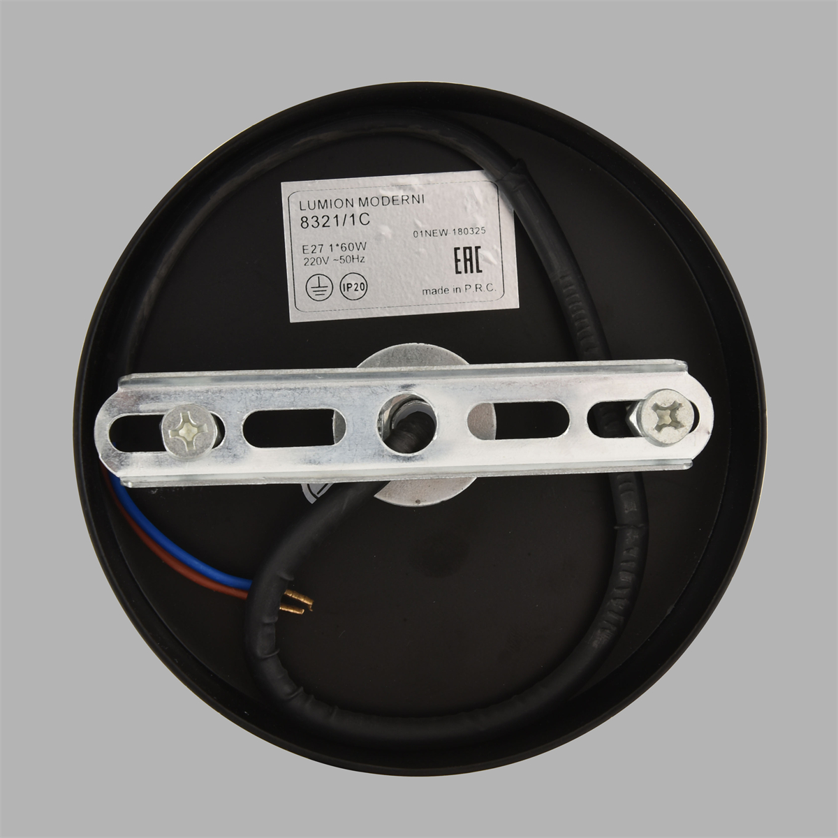 Изображение товара Люстра подвесная Moderni E27 1х60W черная современная