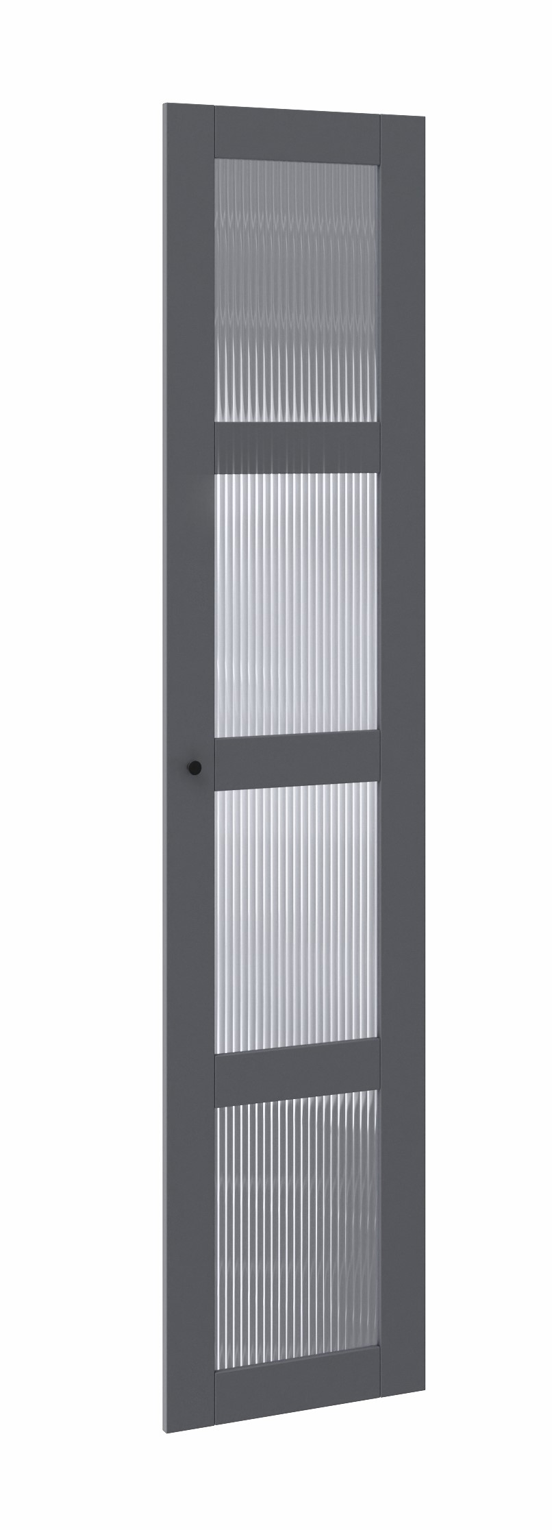 Изображение товара Дверь 50 со стеклом Мору (4 заполнения) для гардеробной Макс, серая