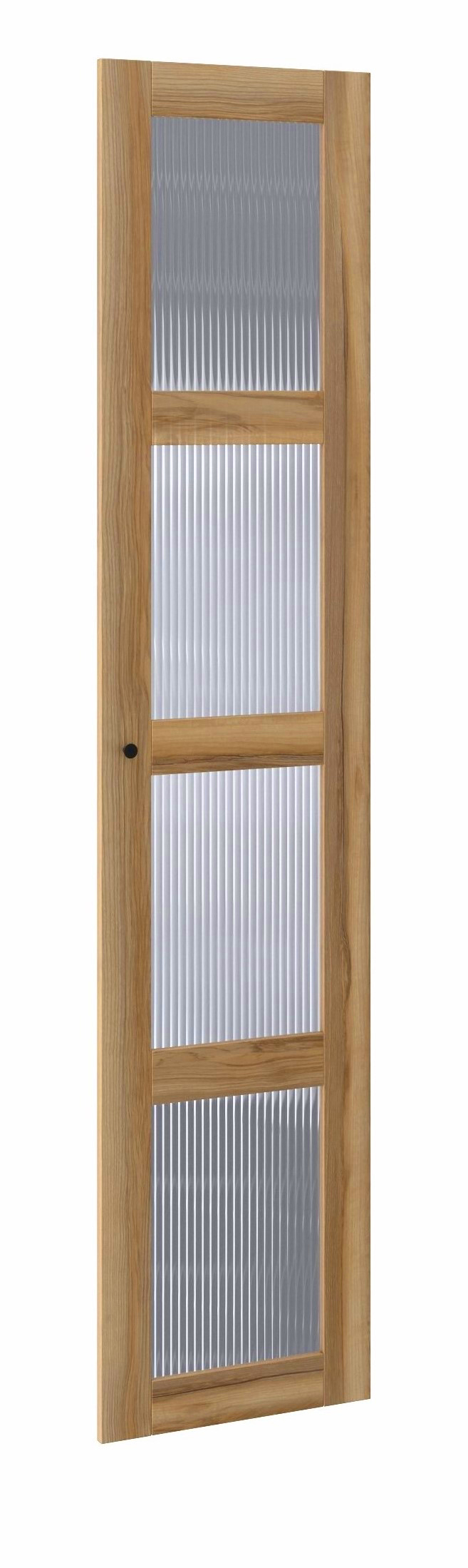 Изображение товара Дверь 50 со стеклом Мору для гардеробной Макс ясень 49.7 см распашная с стеклом