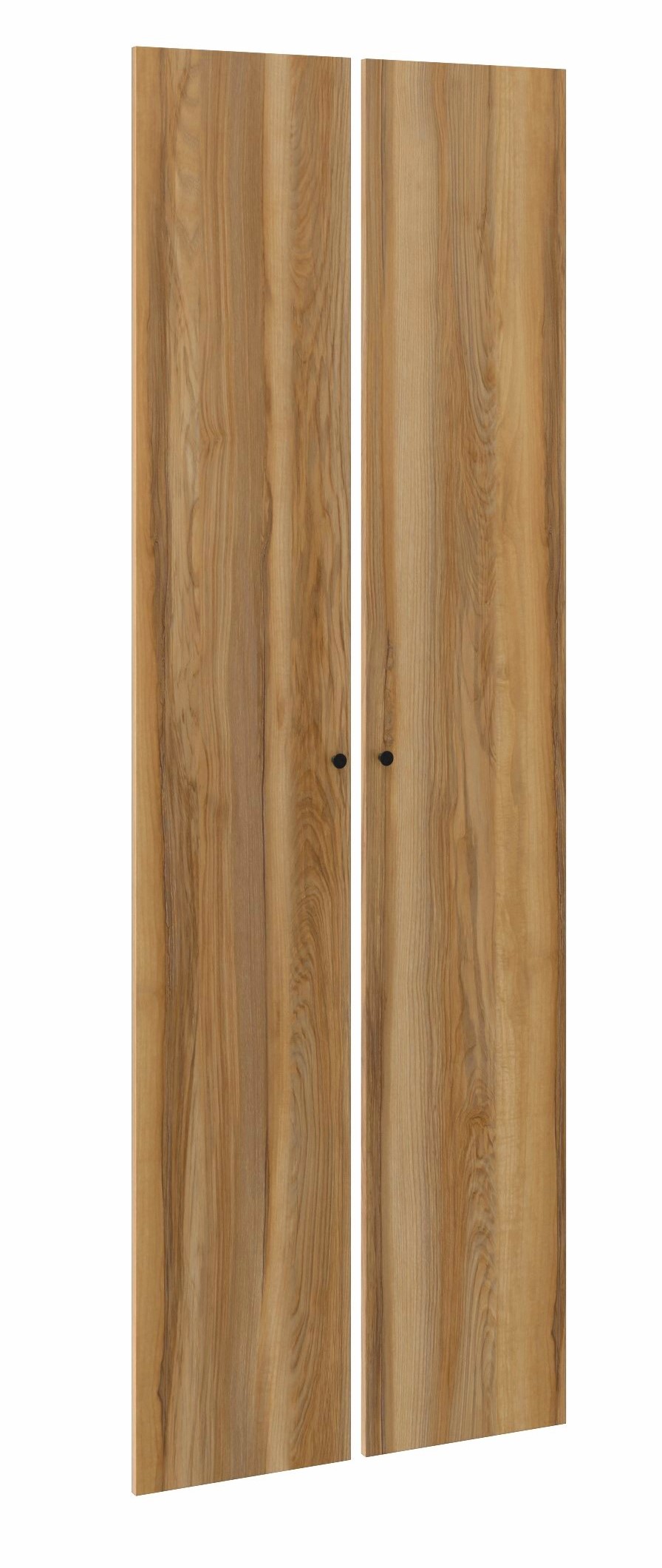 Изображение товара Комплект дверей 75 для гардеробной Макс ясень, распашные, комбинированный фасад