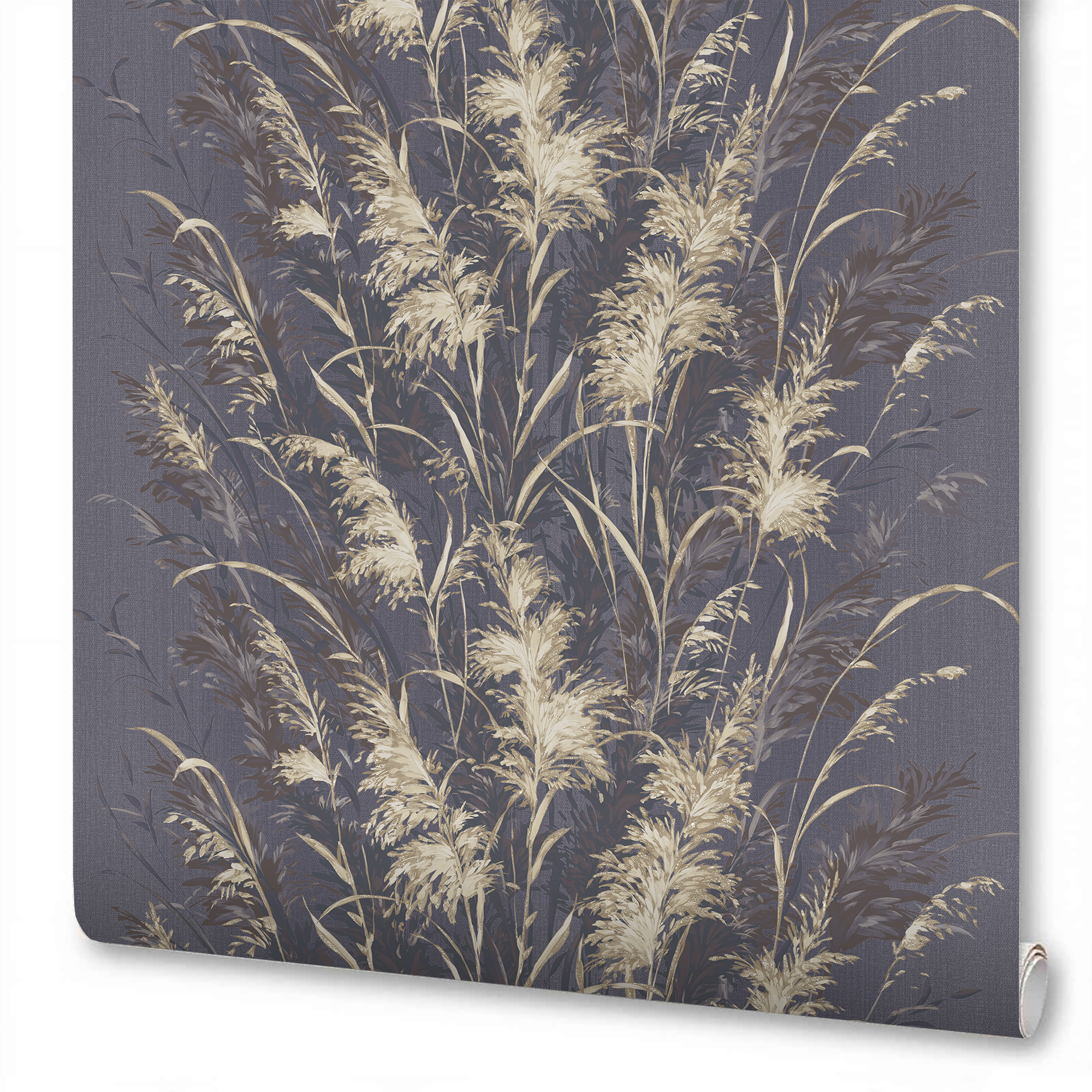 Изображение товара Виниловые обои WallSecret Midnight 9089-25 фиолетовые 1,06х10,05 м роскошный дизайн