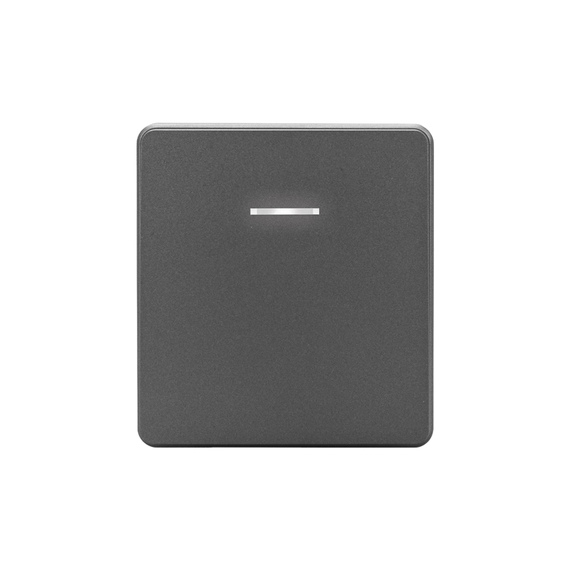 Изображение товара Выключатель проходной 1-клавишный Kranz Round титан для управления светом из двух мест