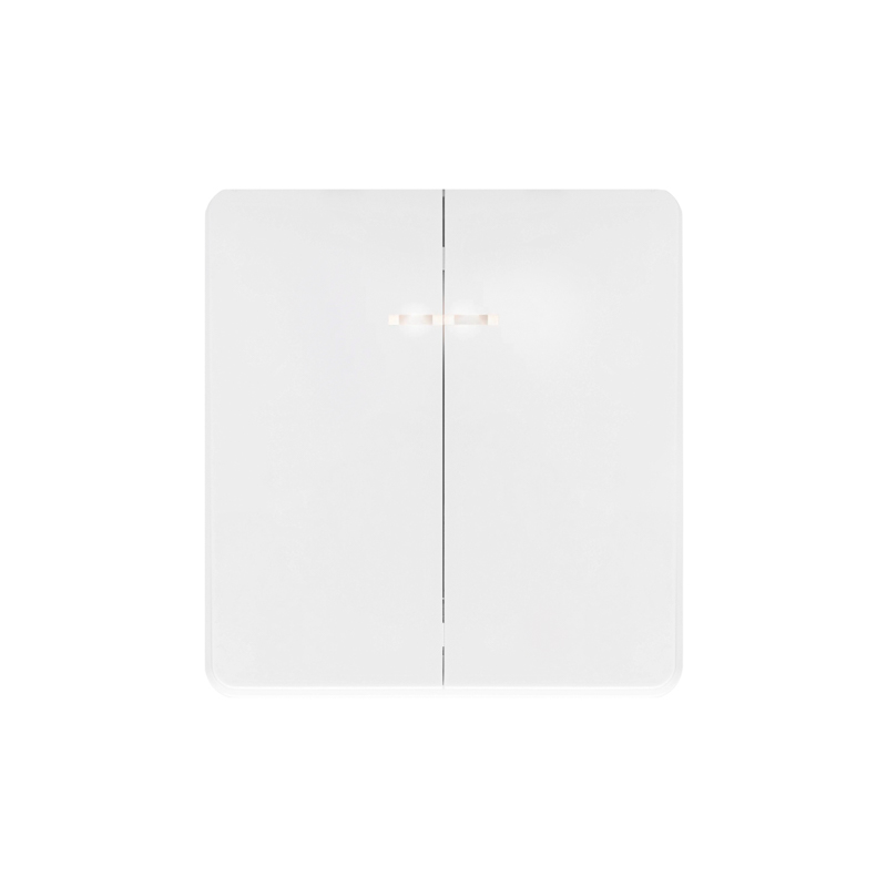 Изображение товара Двухклавишный выключатель Kranz Round перламутр скрытая установка