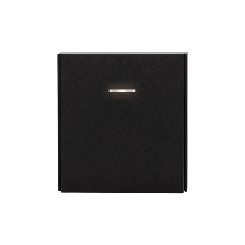 Изображение товара Выключатель проходной 1-клавишный Kranz Strong антрацит для скрытой установки