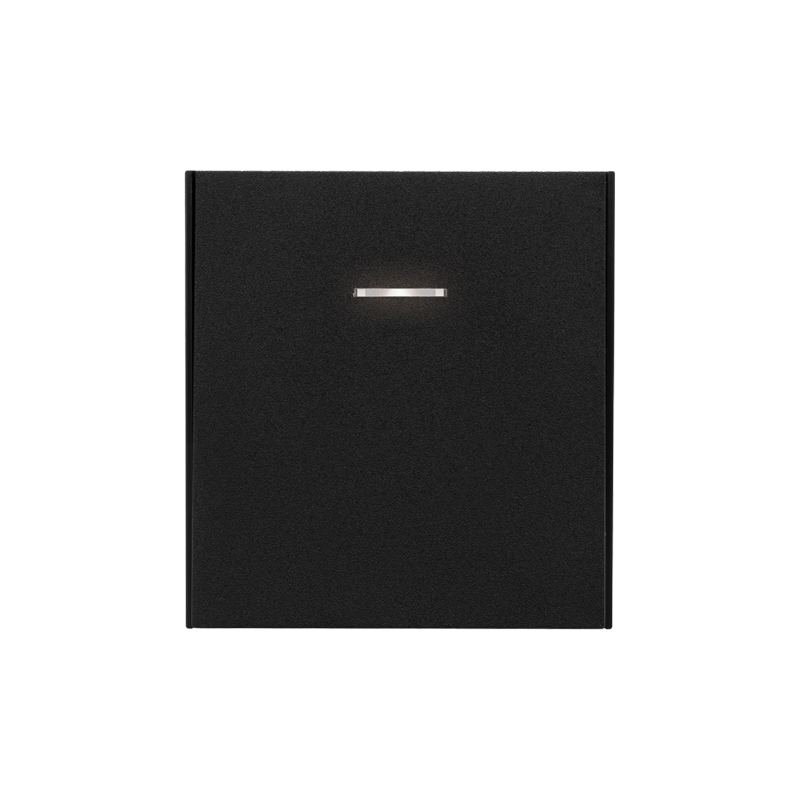 Изображение товара Выключатель 1-клавишный Kranz Strong антрацит с подсветкой и скрытым монтажом