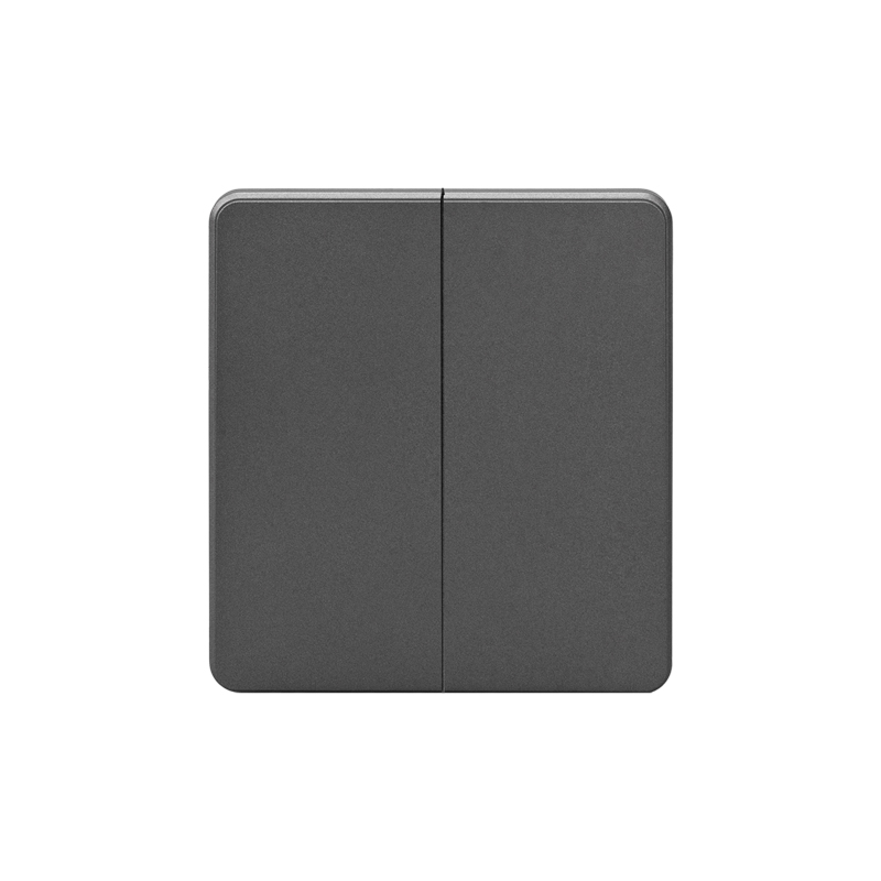 Изображение товара Выключатель 2-клавишный Kranz Round KR-78-0706-2 титан для скрытой установки