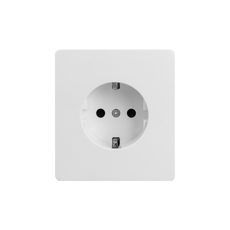 Изображение товара Розетка электрическая 1 пост Kranz Round перламутр с защитой для дома и офиса