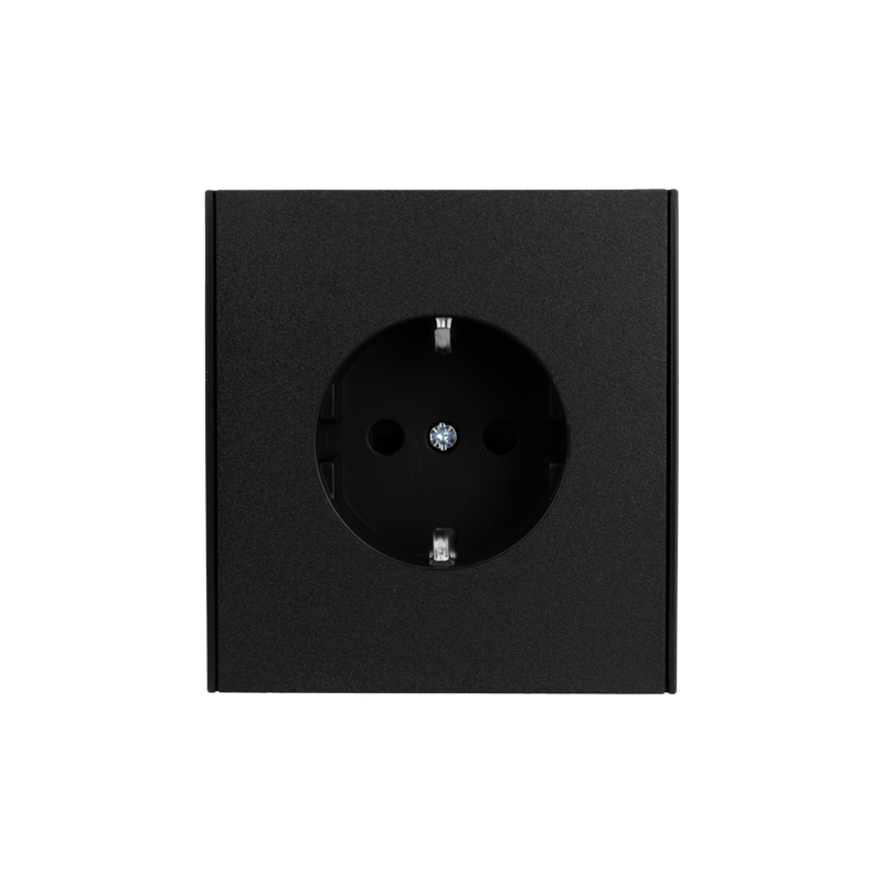 Изображение товара Розетка электрическая 1 пост Kranz Strong антрацит