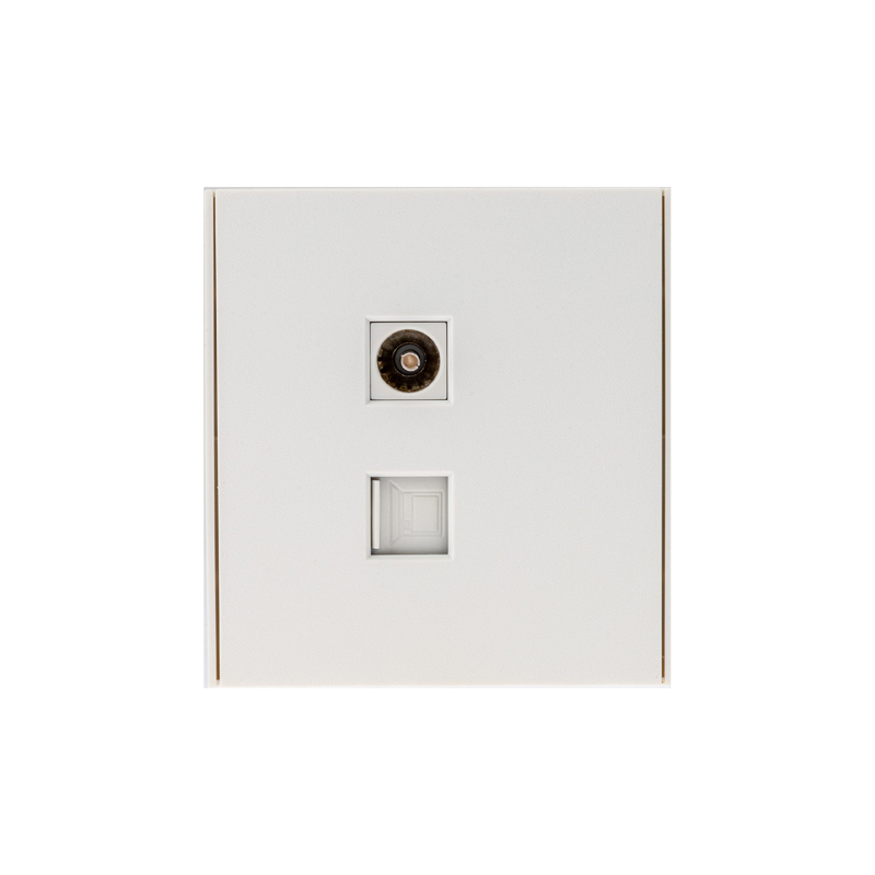 Изображение товара Розетка RJ-45 1 пост Kranz Strong жемчуг для интернет и ТВ подключения