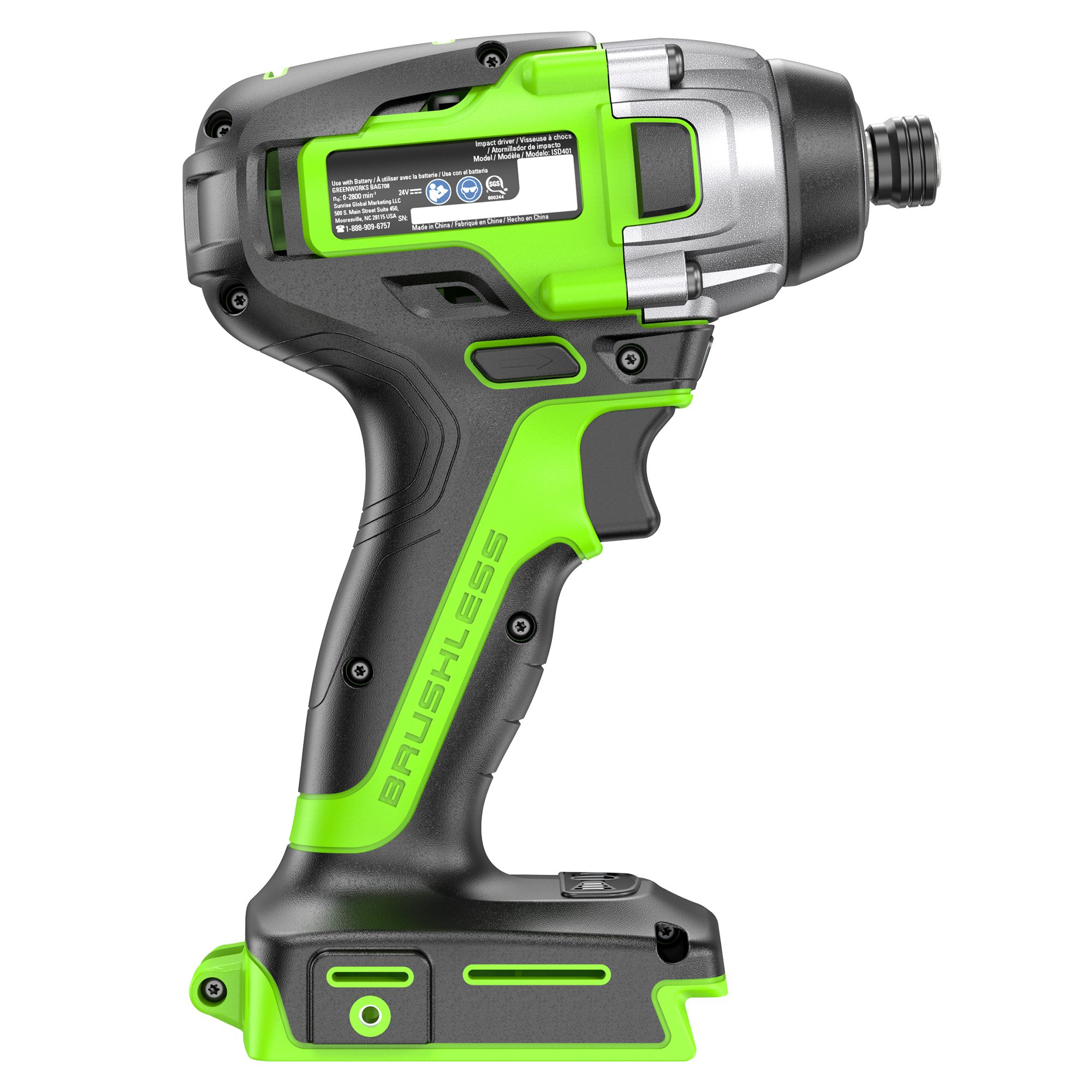 Изображение товара Винтоверт ударный аккумуляторный GREENWORKS GD24ID3 24V надежный инструмент для ремонта