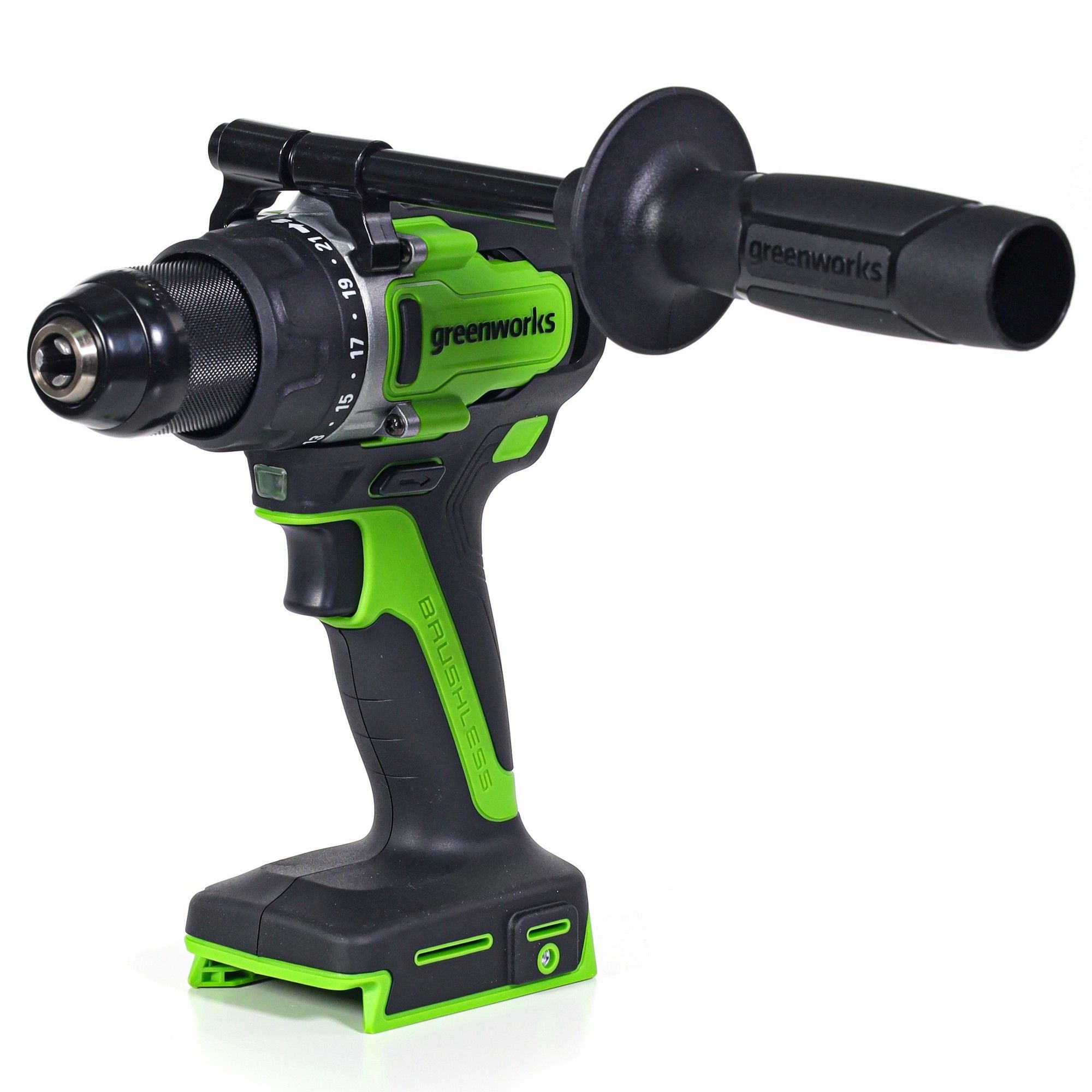 Изображение товара Аккумуляторная дрель-шуруповерт GREENWORKS GD24DD90 24V 2x4Ач