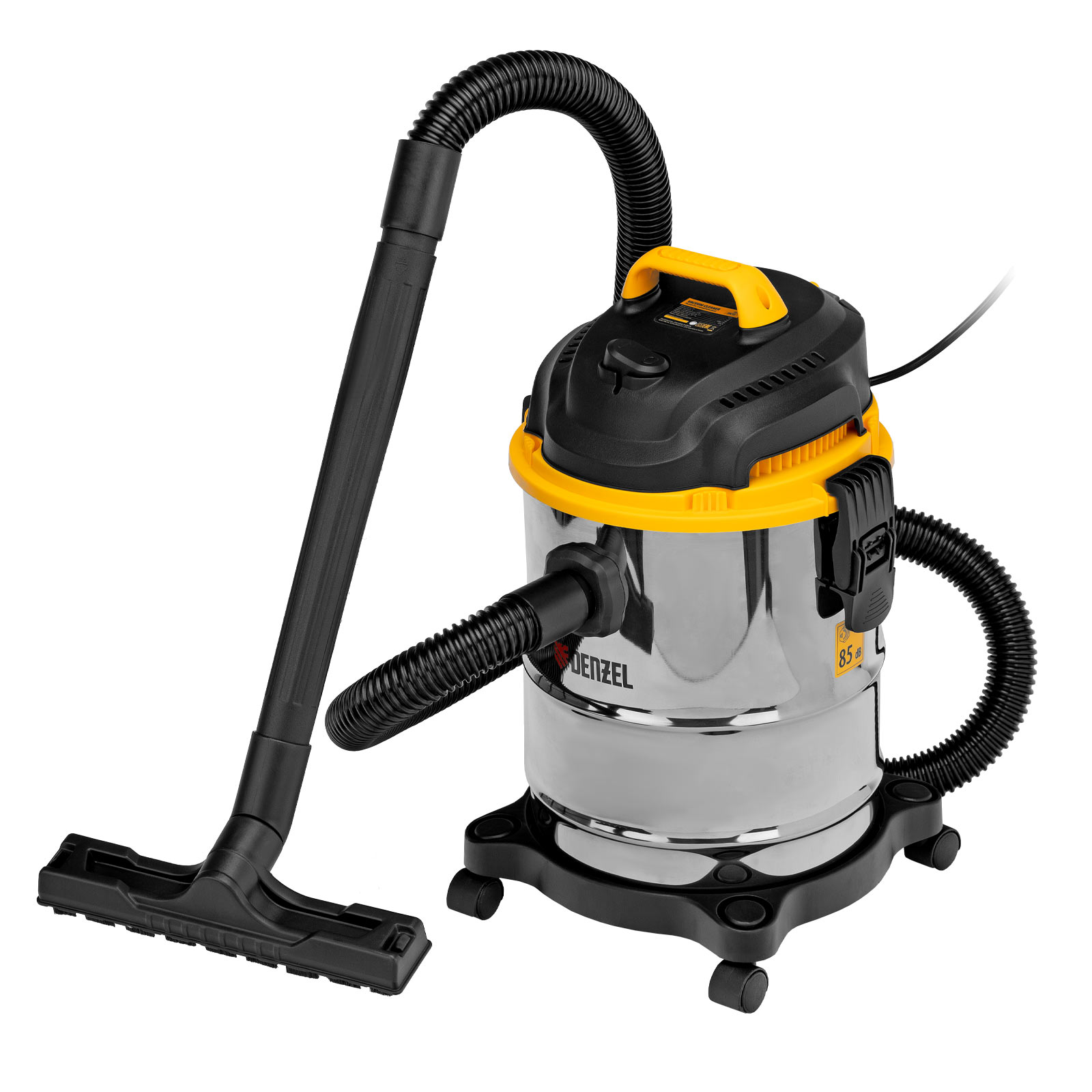 Изображение товара Пылесос строительный SVC15 Denzel 1200 Вт бак 15 л шланг 2 м