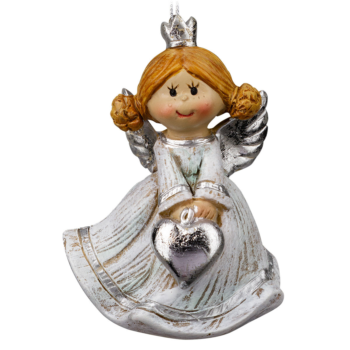 Изображение товара Украшение ErichKrause Decor Ангел с сердцем 7см для ёлки