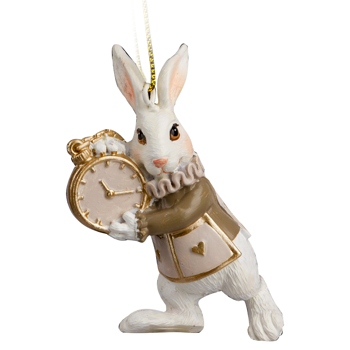 Изображение товара Украшение ErichKrause Decor Белый Кролик с часами 9см