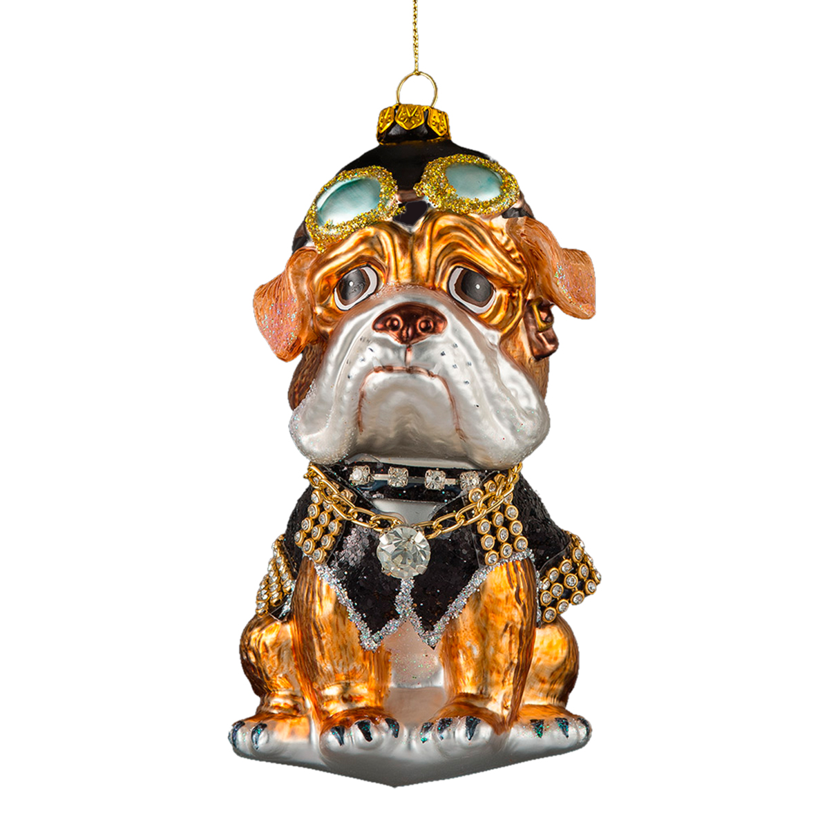 Изображение товара Украшение ErichKrause Decor Бульдог Киберпанк 14см стекло