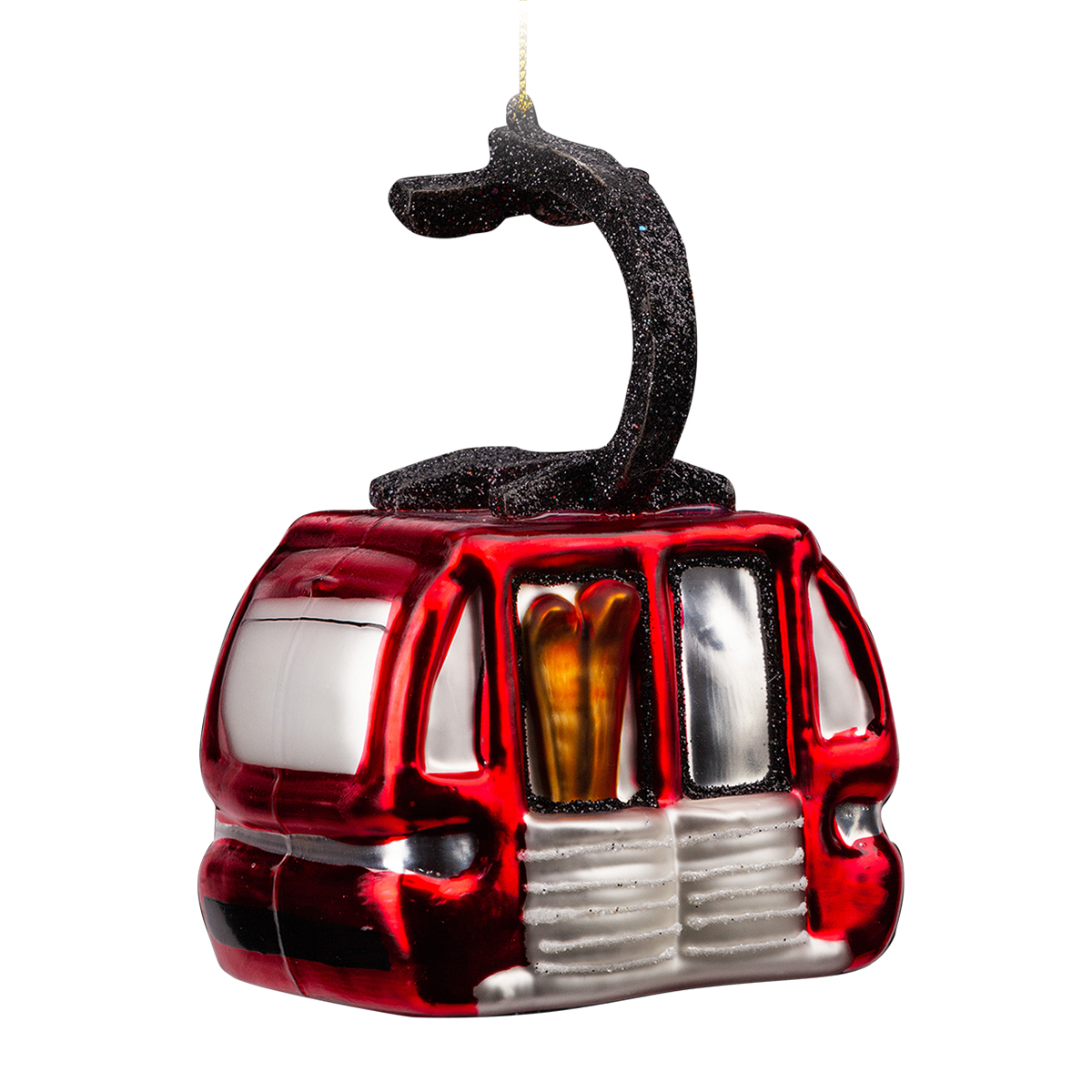 Изображение товара Украшение для елки Горнолыжный подъемник 11см стеклянное ЭрихКраузе Decor