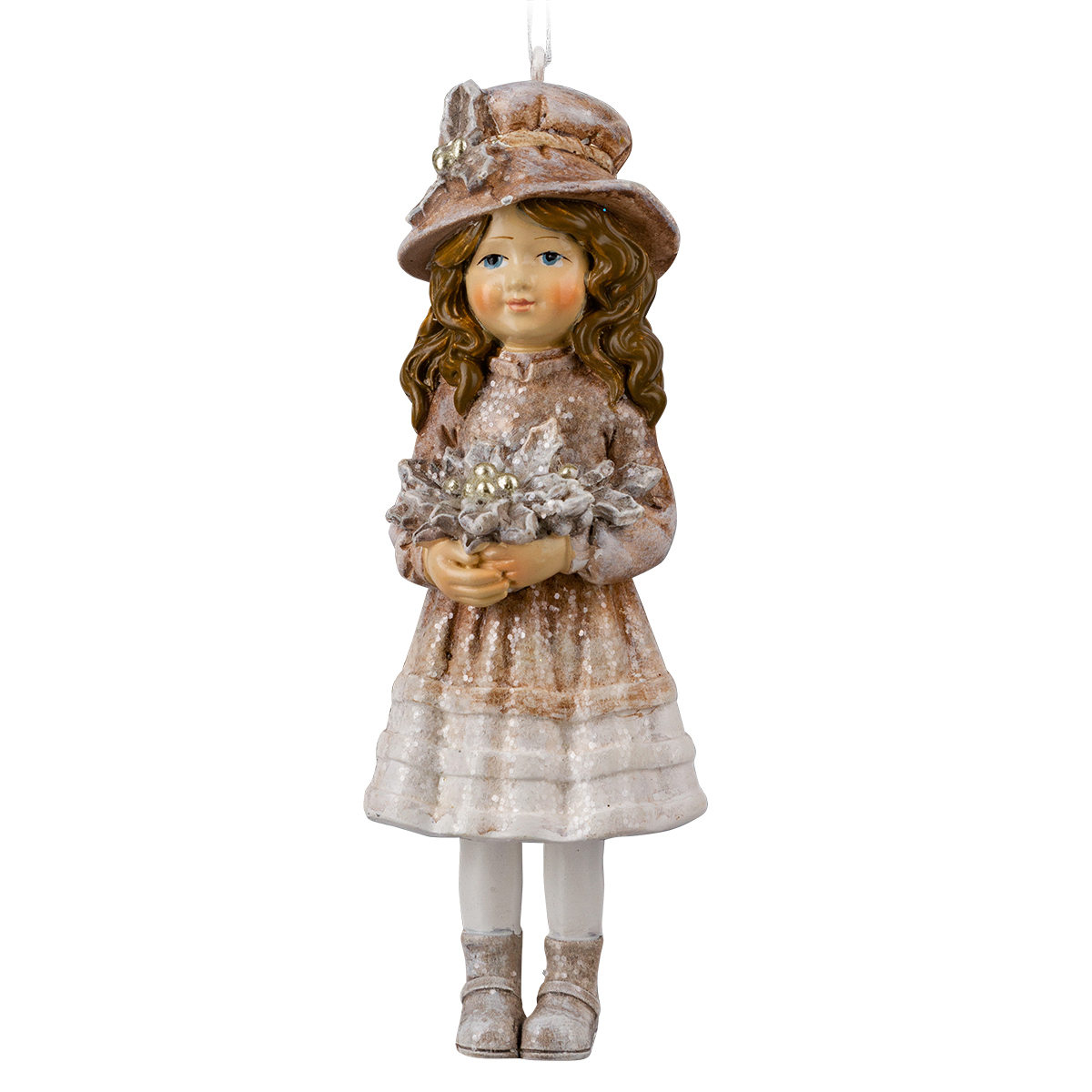 Изображение товара Украшение ErichKrause Decor Девочка в шляпке 11см для елки