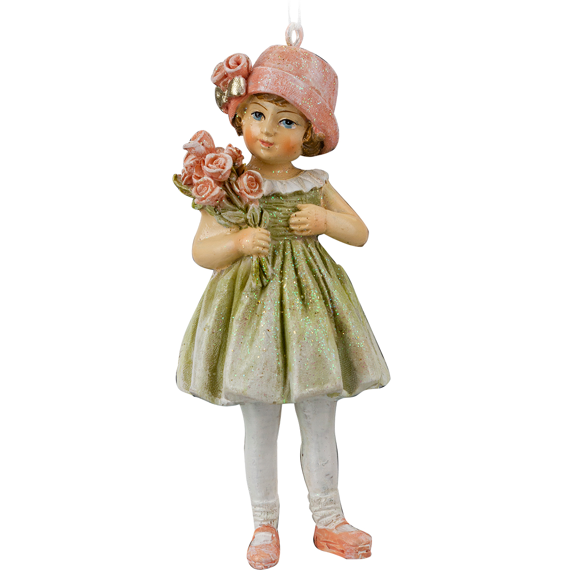 Изображение товара Украшение Елочное Девочка с цветами 11 см ErichKrause Decor