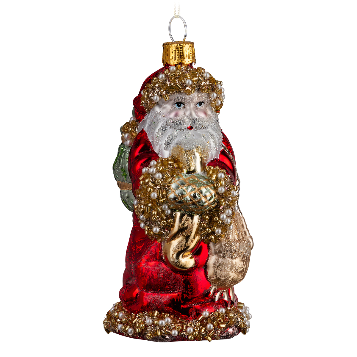 Изображение товара Украшение Ель Дед Мороз стекло 10 см ErichKrause Decor новогоднее