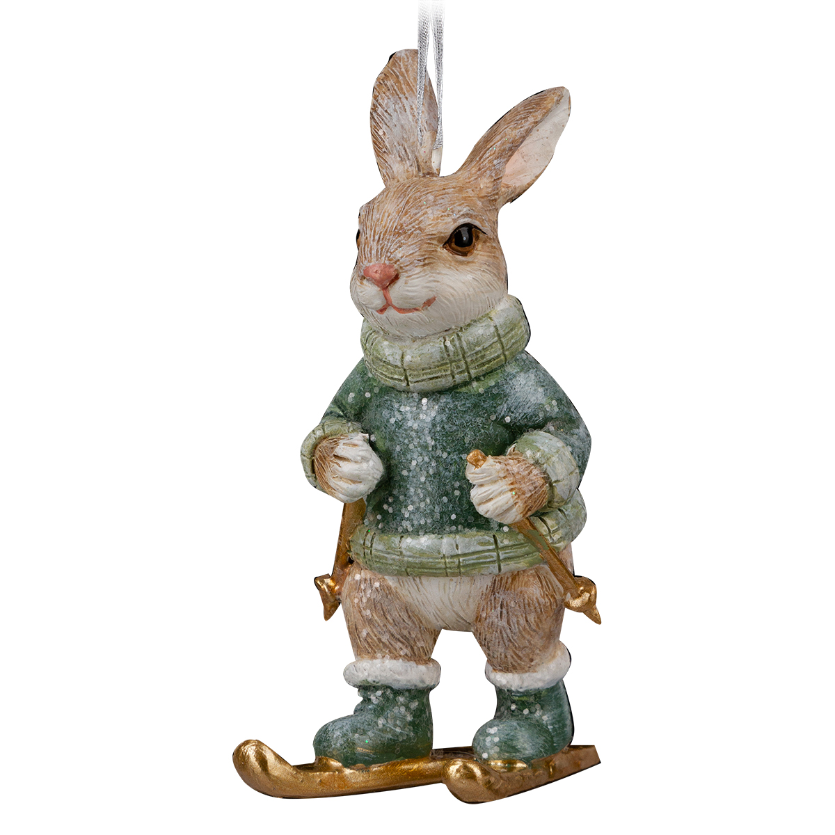 Изображение товара Украшение ErichKrause Decor Заяц лыжник 8.5см елочные украшения