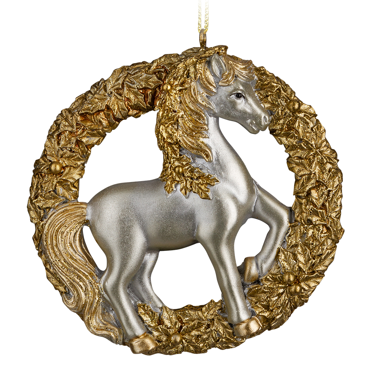 Изображение товара Украшение ErichKrause Decor Золотая лошадь 9см