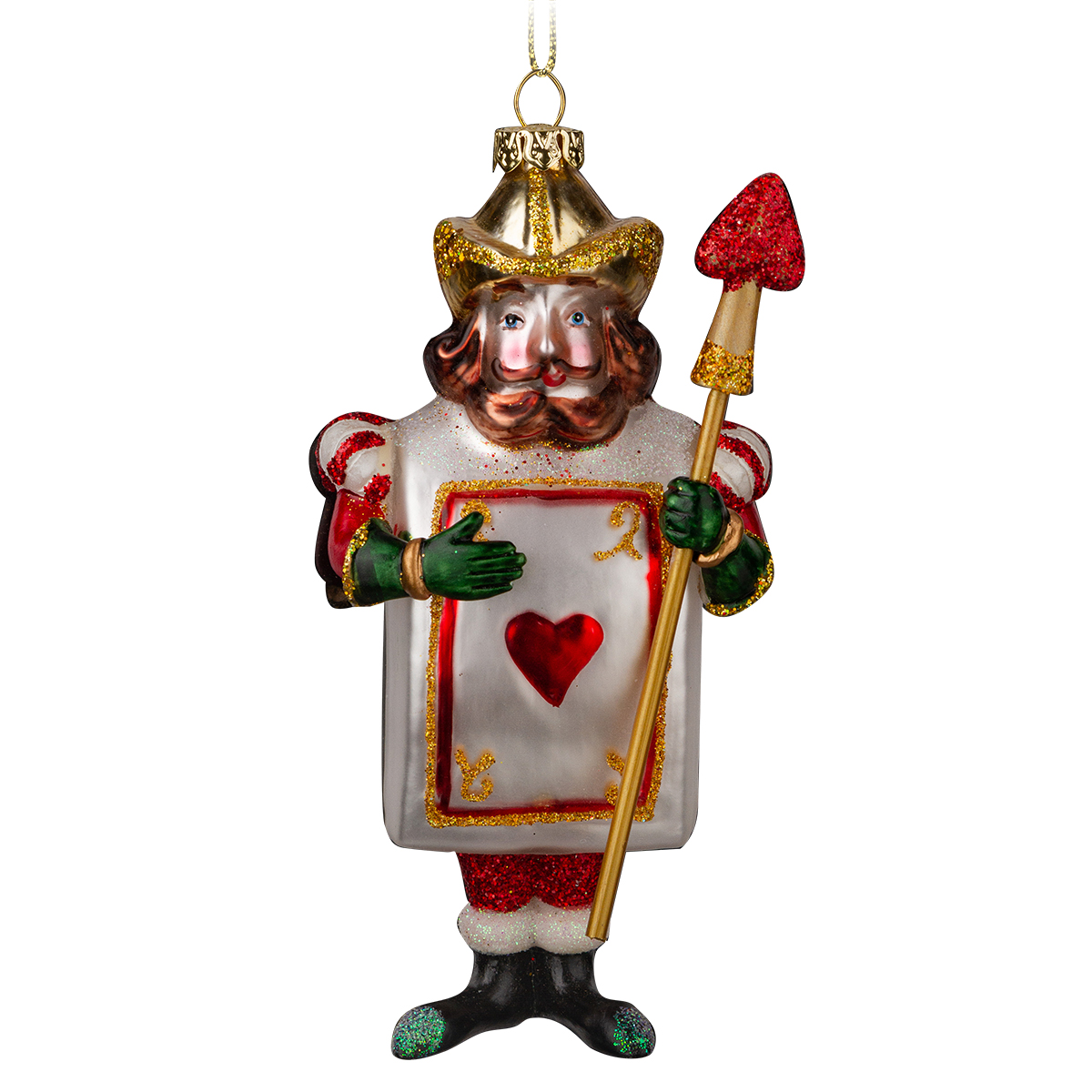 Изображение товара Украшение ErichKrause Decor Король Червей 14см, стекло