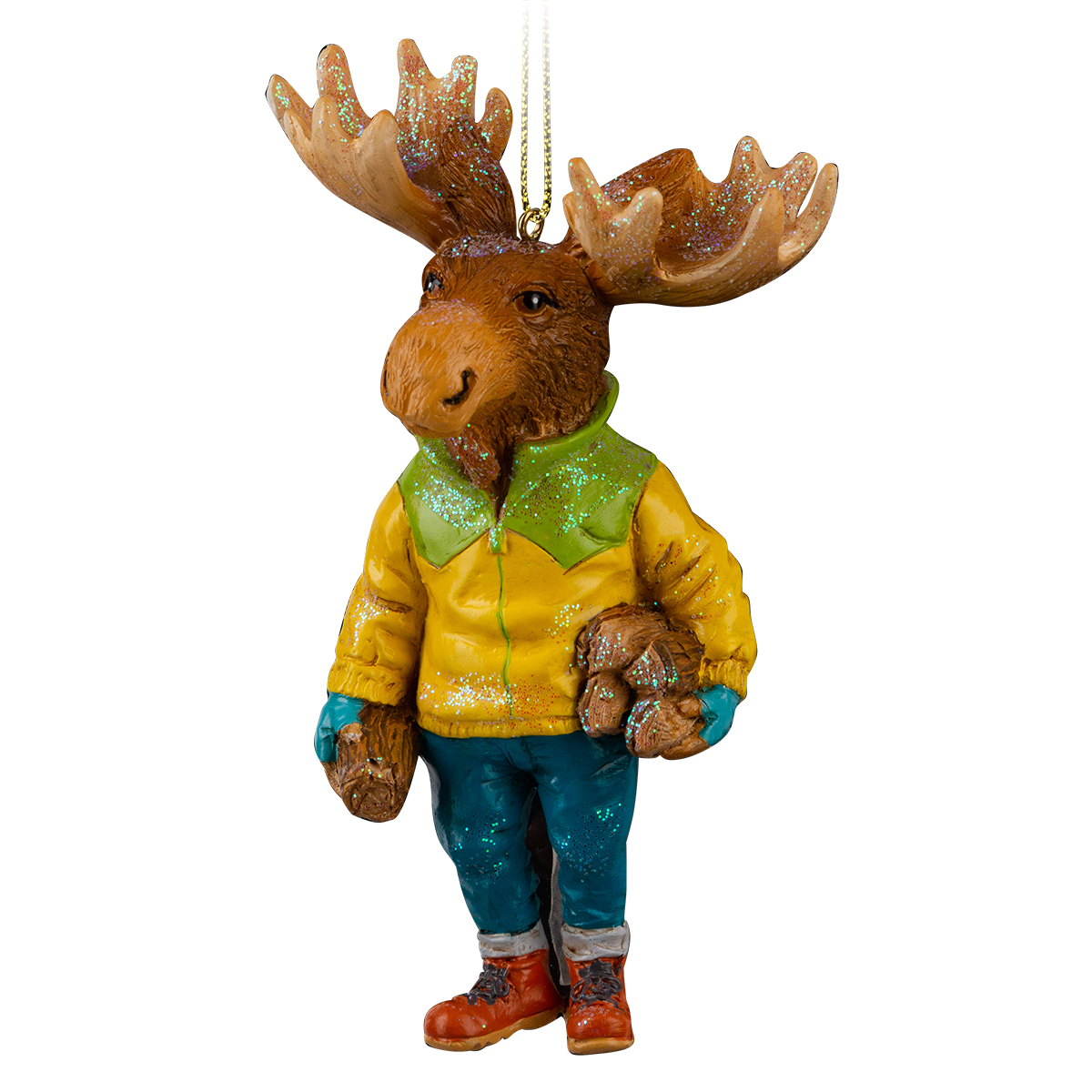 Изображение товара Украшение ErichKrause Decor Лось с дровами 11 см