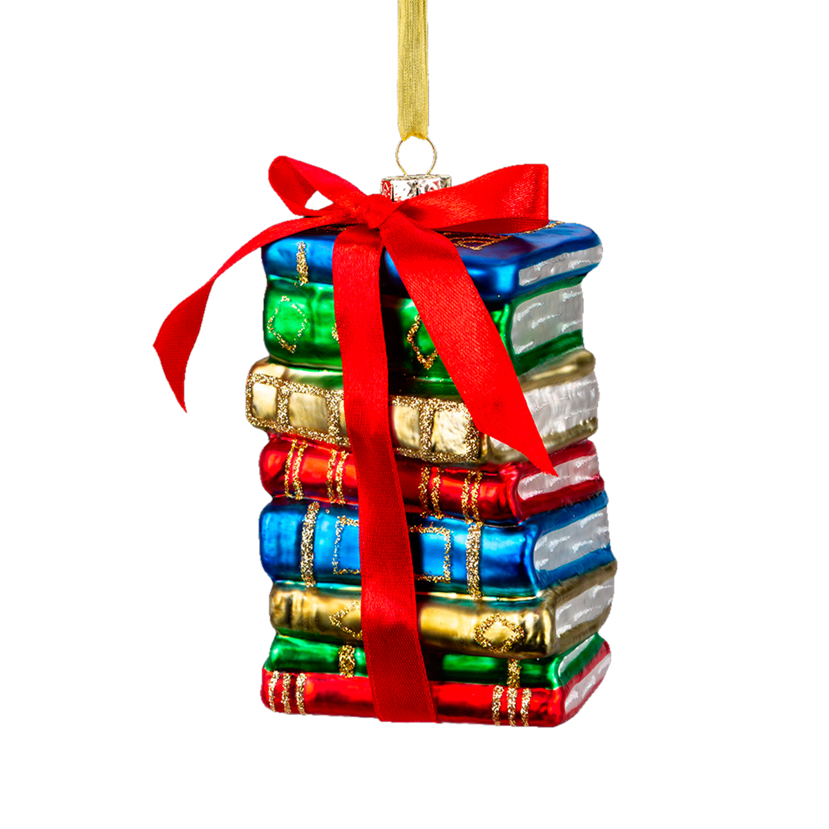 Изображение товара Елочное украшение ErichKrause Decor Любимые книги 12см из стекла