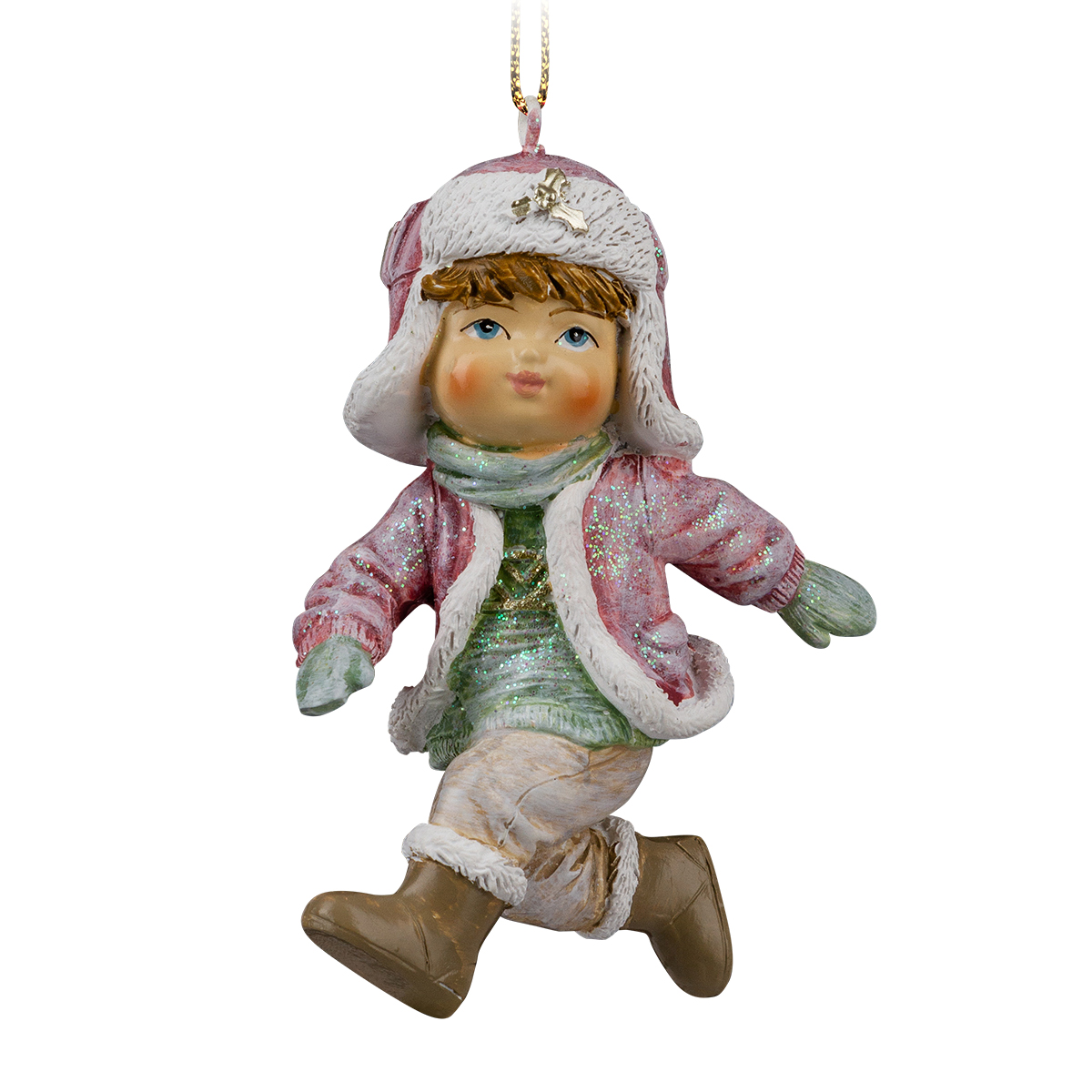 Изображение товара Украшение Елочное Мальчик в ушанке пастель 8.5 см ErichKrause Decor