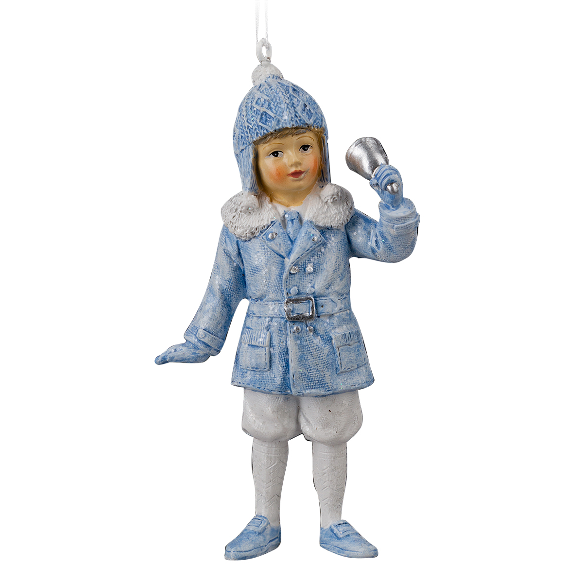 Изображение товара Украшение для елки Мальчик с колокольчиком 11см Blue от ErichKrause Decor