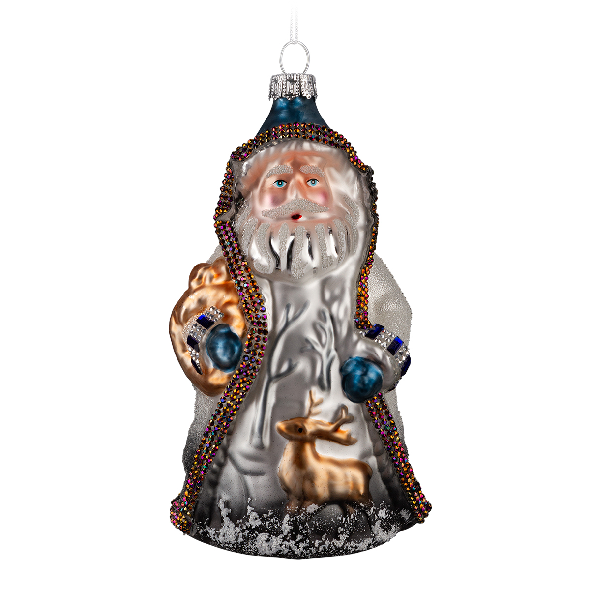 Изображение товара Украшение для елки стеклянное Морозко 14см ErichKrause Decor