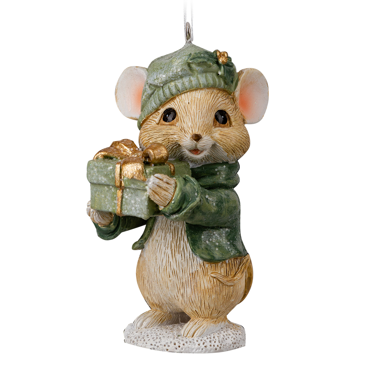 Изображение товара Украшение Елочное Мышка с подарком 8 см ErichKrause Decor для Нового года