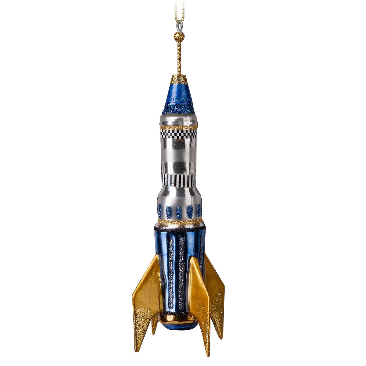Изображение товара Украшение ErichKrause Decor Ракета 16см, стекло