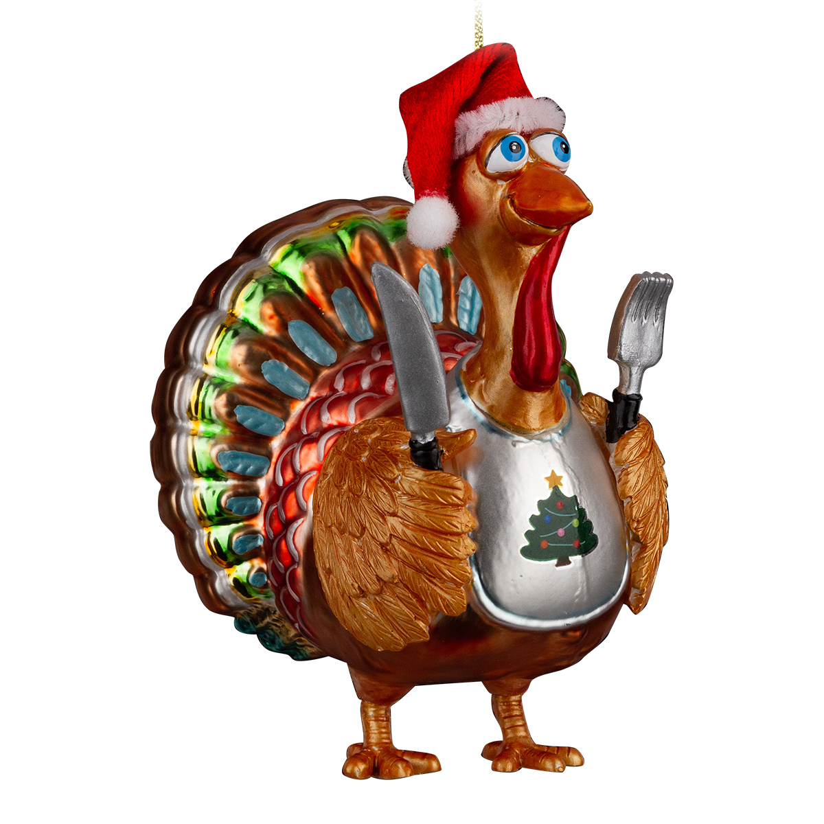 Изображение товара Украшение ErichKrause Decor Рождественская индейка 12см, стекло