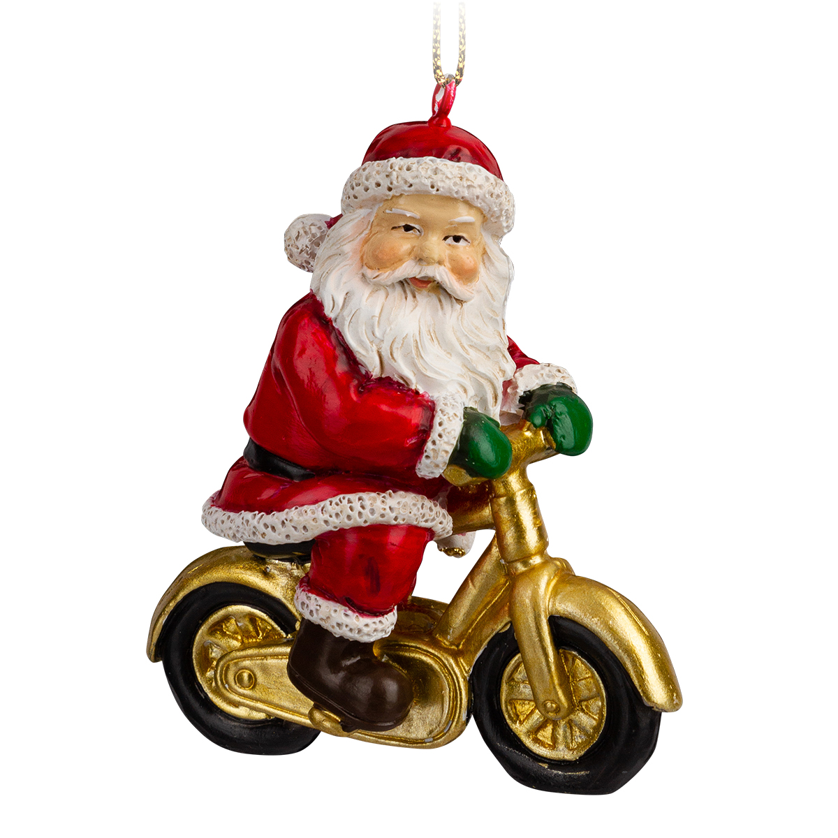 Изображение товара Украшение Санта на байке 7.5 см ErichKrause Decor елочное украшение