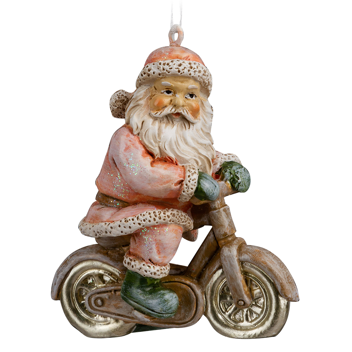 Изображение товара Украшение ErichKrause Decor Санта на байке пастель 7.5см