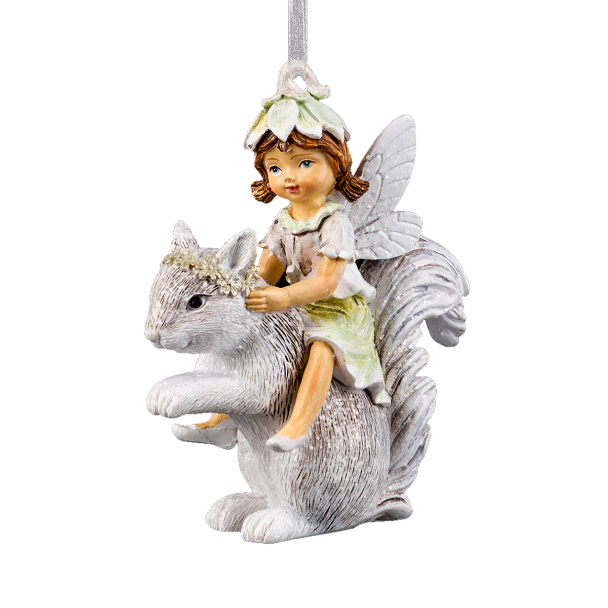 Изображение товара Украшение для елки Феечка на белке 9см ErichKrause Decor праздничное украшение
