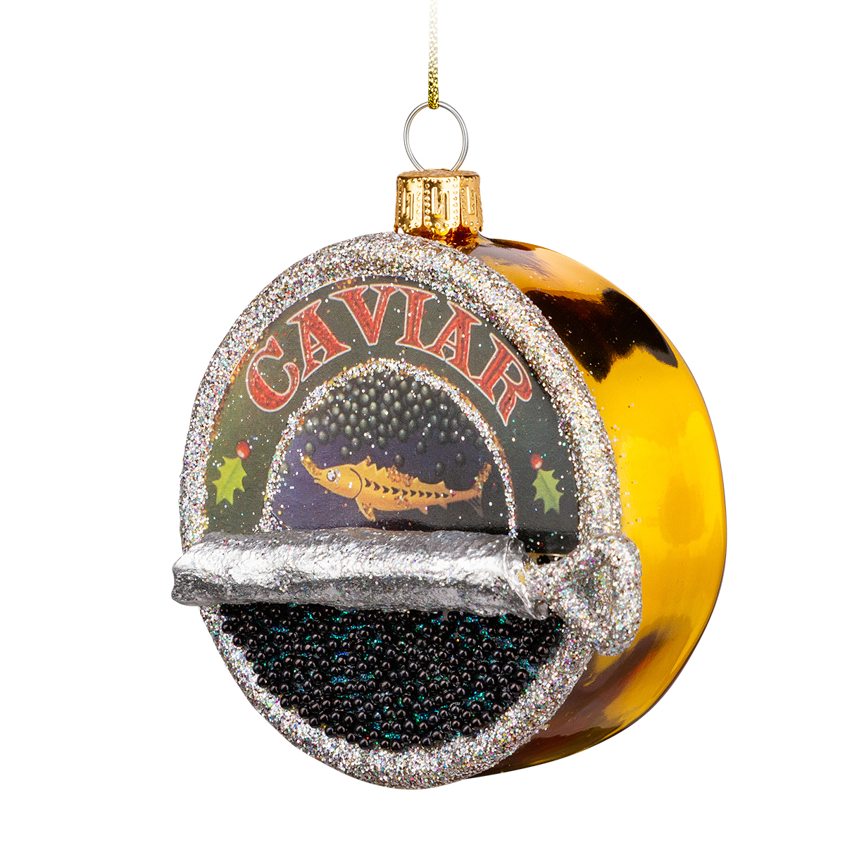 Изображение товара Украшение елочное стеклянное Черная икра 8.5 см от ErichKrause Decor