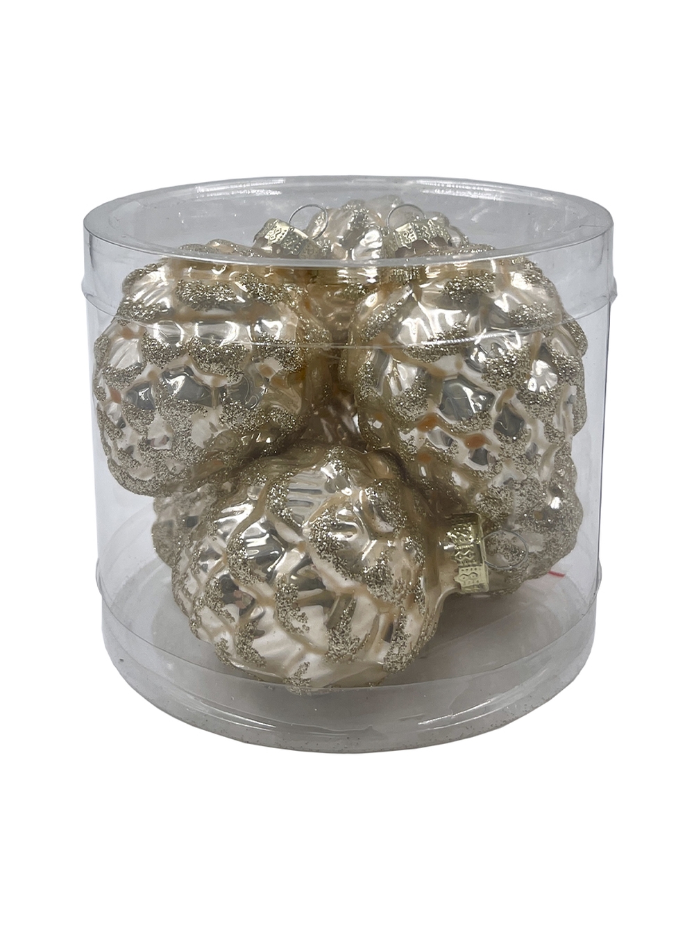 Изображение товара Стекло набор шишка 7см шампань 6шт в тубусе