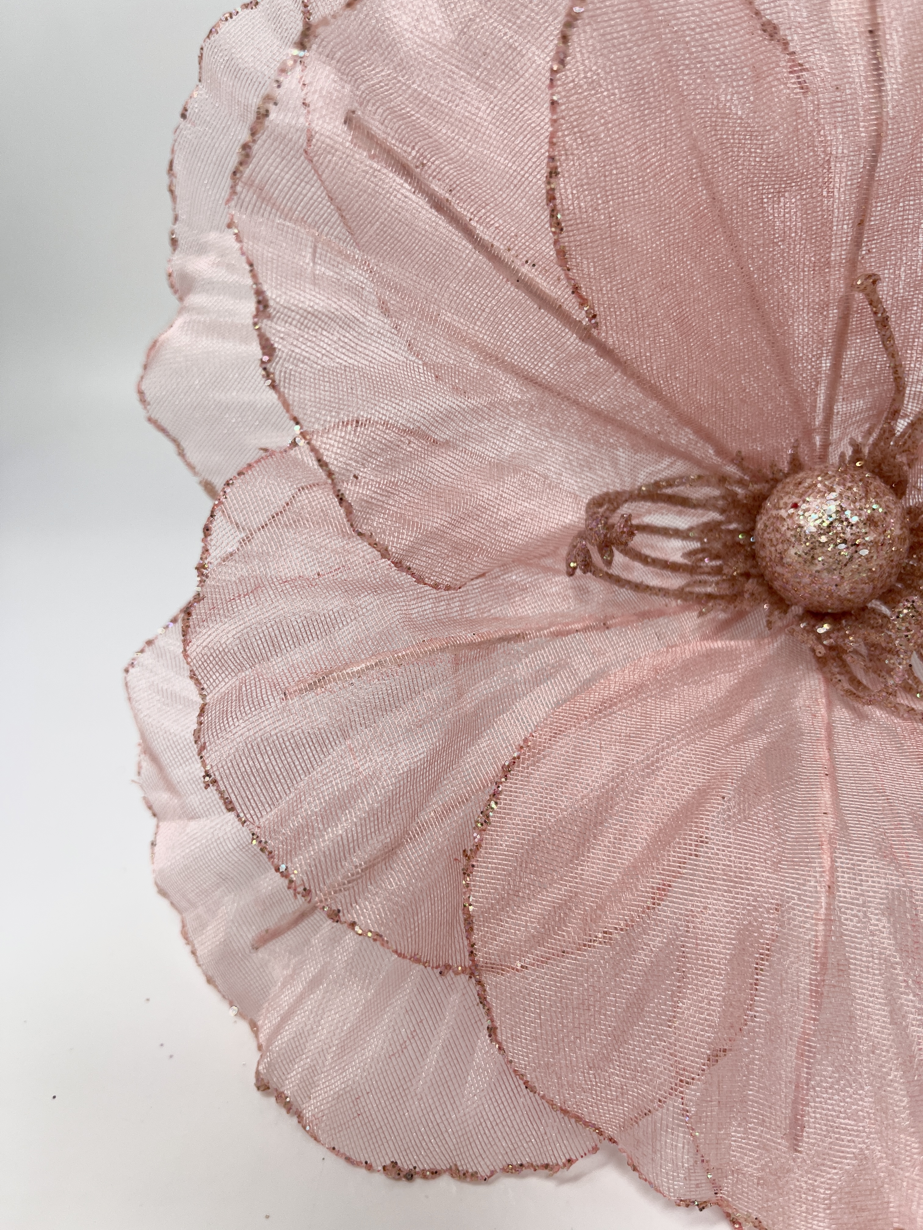 Изображение товара Цветок 27 см розовый с розовым золотом